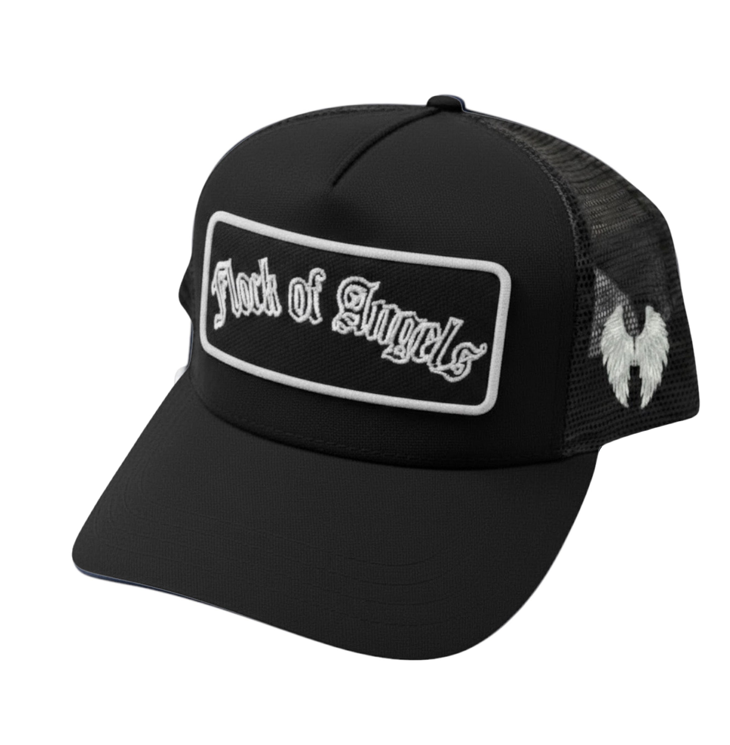 FLOCK PATCH TRUCKER HAT